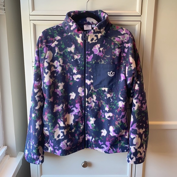 NWT adidas Originals Full Zip Fleece Jacket - Picture 5 of 10